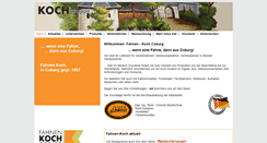 Desktop Screenshot of fahnen-koch.de